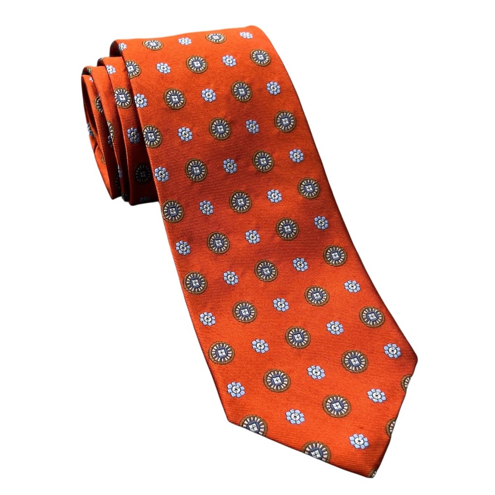 Robert Talbott Silk Tie Best of Class Geo Floral Medallion
